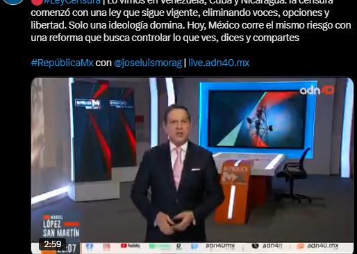 Salinas Pliego arremete contra reforma en Telecomunicaciones, acusa intento de censura