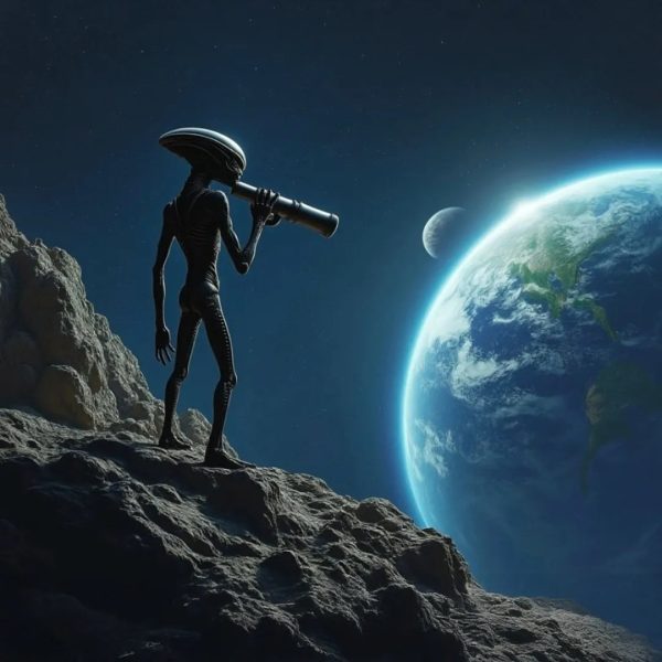 Si un alienígena en una galaxia a 65 millones de años de distancia está mirando la Tierra a través de un telescopio en este momento, entonces están viendo … ¡DINOSAUROS!