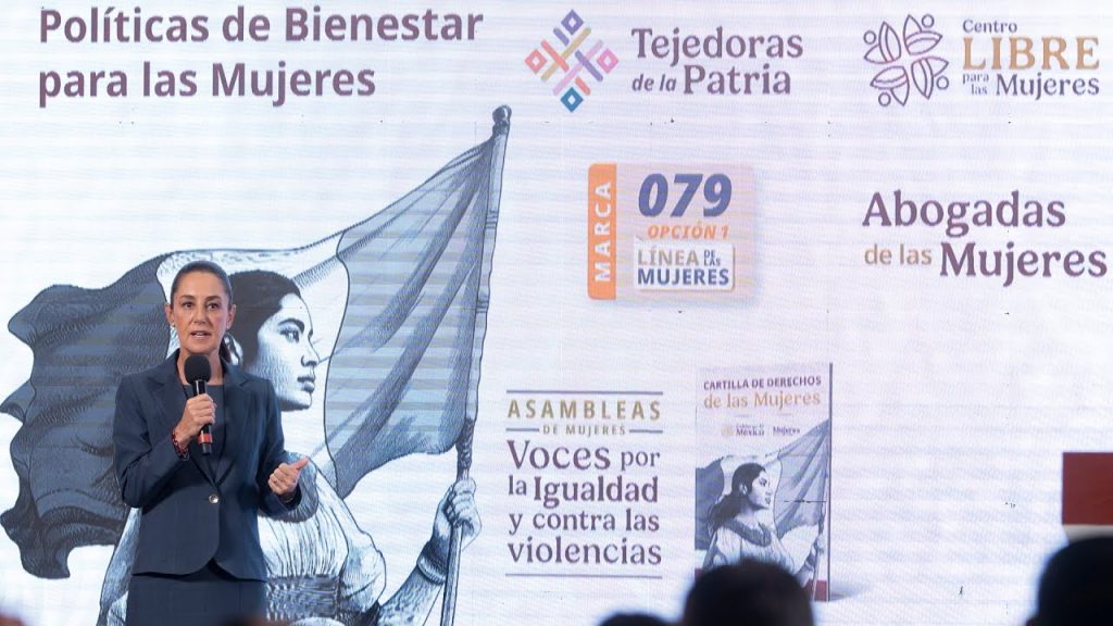Tejedoras de la Patria y Centros Libre para las Mujeres. Conferencia presidenta Sheinbaum