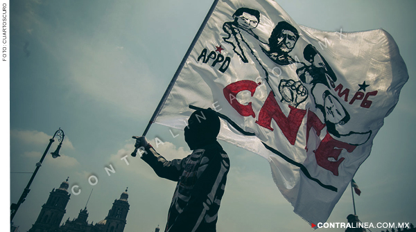 CNTE tenía diálogo pero agredieron periodistas y bloquearon el AICM: Sheinbaum