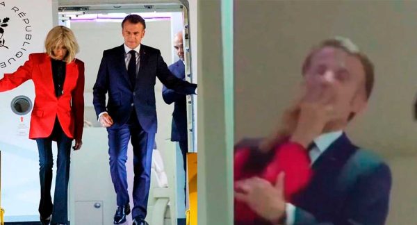 “Era una broma”: Macron sobre VIDEO viral de supuesta bofetada de su esposa