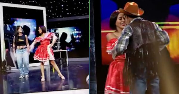 Hacen parodia de Cazzu, Christian Nodal y Ángela Aguilar en programa de Bolivia, y hasta se ven mejor
