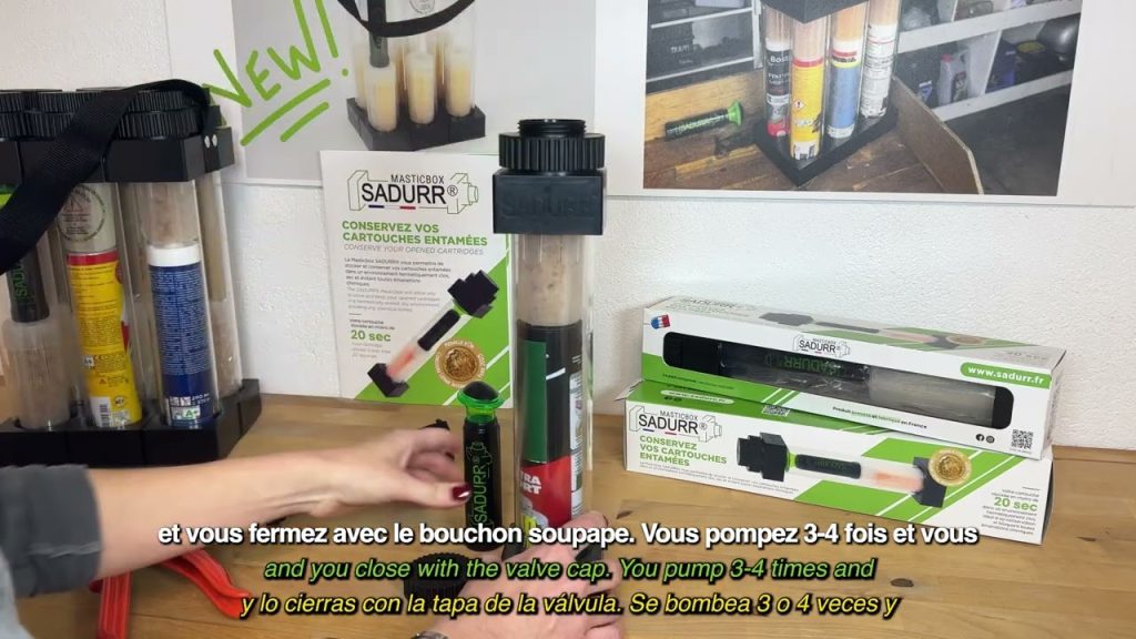 Inventora francesa crea la Masticbox, el sistema que conserva pegamento y masilla alargando su vida útil hasta 6 meses sin secarse