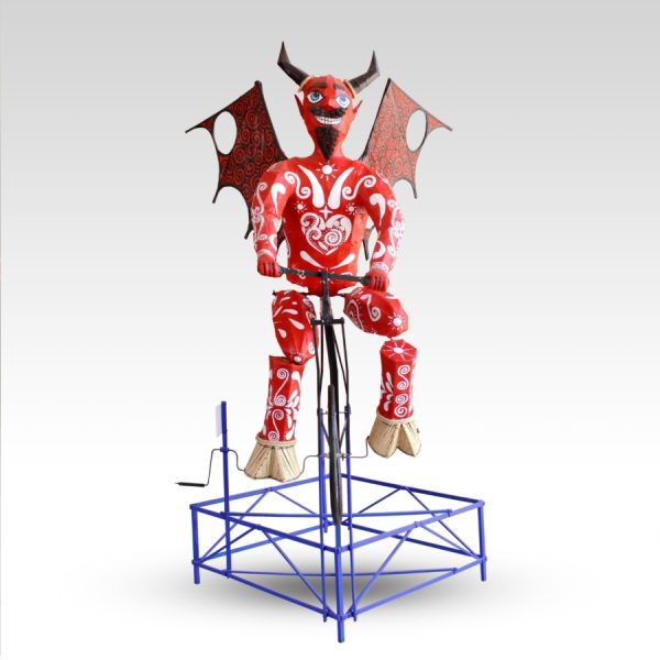 Judas con forma de diablo: un clásico de la cartonería mexicana