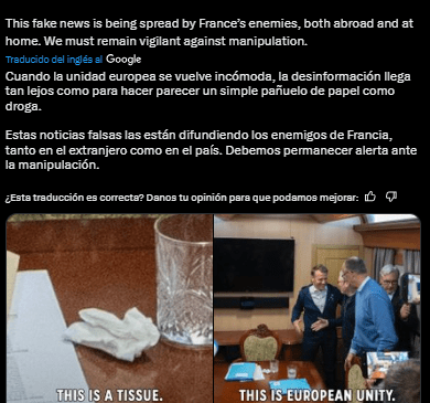 #NoEsBroma || Macron, Merz y Starmer viralizan ¿unidad europea… y pañuelo blanco?