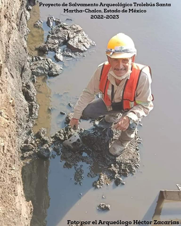 ¿Por qué una máscara funeraria es el logo de la estación Chalco del Trolebús?