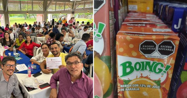 SEP celebra a los maestros con un juguito Boing y una felicitación grupal