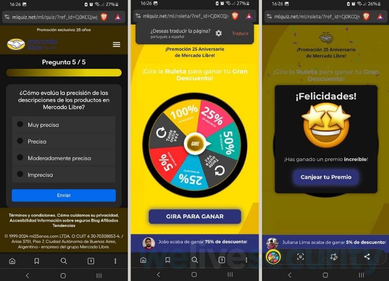 Alerta de fraude por mail de Gmail