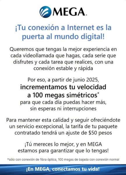 ¿Izzi o Megacable? Empresa anuncia a usuarios aumento de 50 pesos, a partir de junio