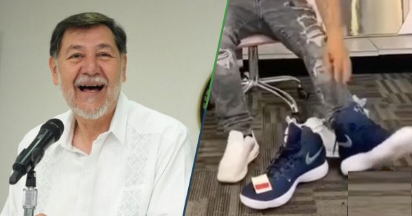 Noroña propone que remesas sean enviadas dentro de los tenis para evadir impuesto