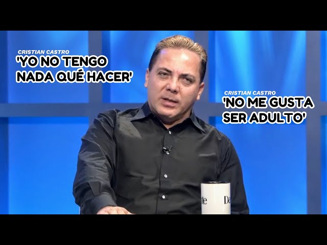 Nos representa: Cristian Castro revela que odia ser adulto y que no le gusta trabajar