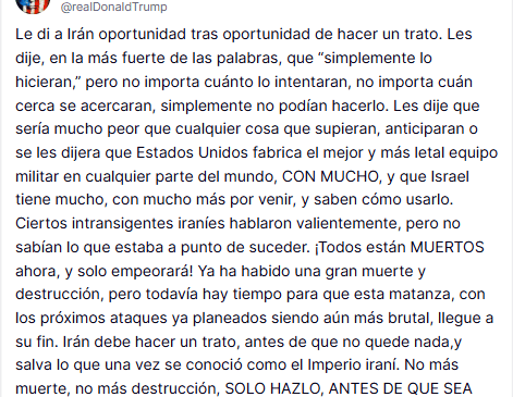 Tel Aviv en la mira || Irán responde a bombardeo israelí