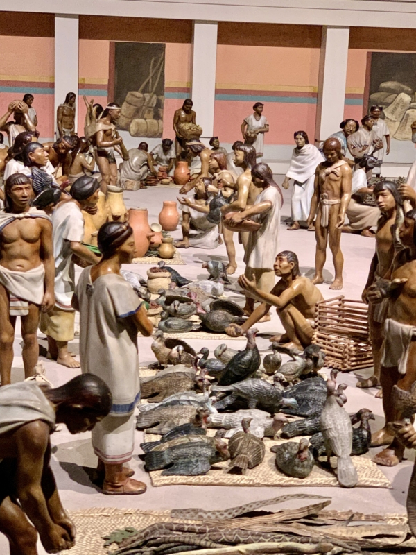 La belleza de la maqueta del mercado de Tlatelolco del Museo Nacional de Antropología
