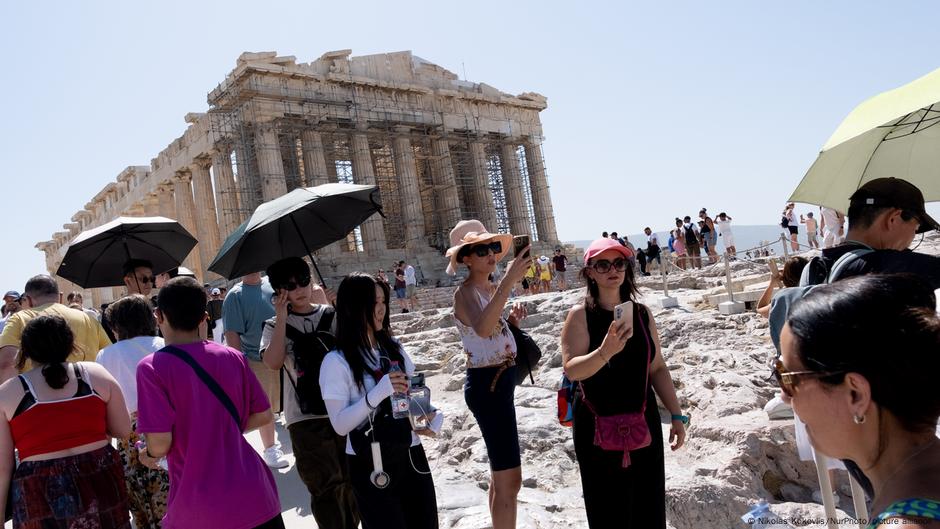Los termómetros rozan los 46°C en Grecia