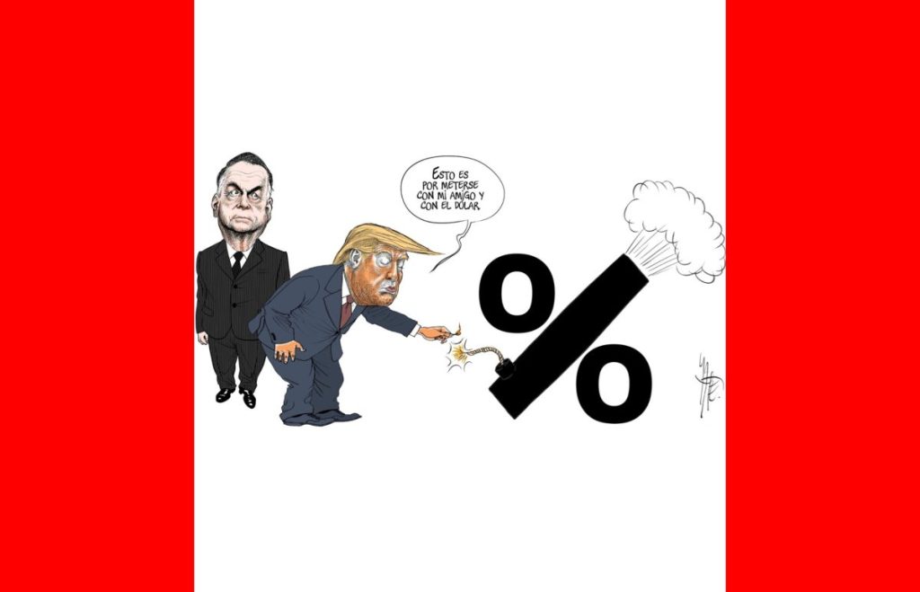 #NoEsBroma || Trump castiga a Brasil con aranceles por juzgar a su amigo golpista Bolsonaro