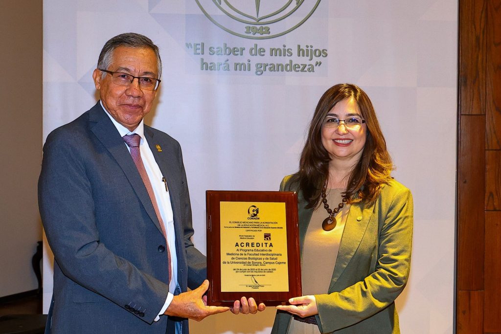 Acreditada internacionalmente la carrera de Medicina en Unison campus Cajeme