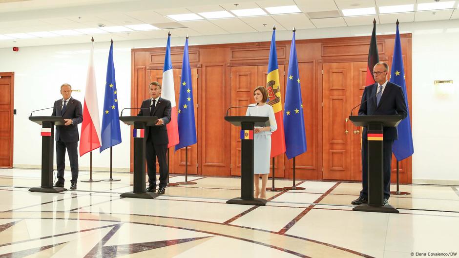 Alemania, Francia y Polonia muestran su apoyo a Moldavia frente a Rusia