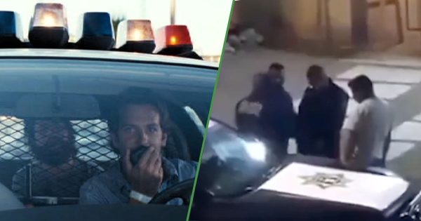 Como en “¿Qué pasó ayer?”: policías pierden llaves de la patrulla por andar tomando