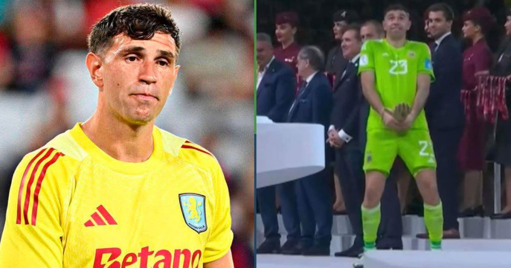 El portero de Argentina se despidió de la afición del Aston Villa y eso que nadie lo había contratado