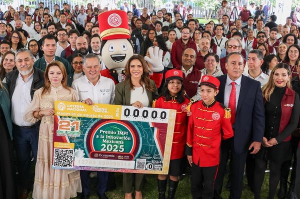 Lanzan billete de lotería sobre Premio IMPI a la Innovación Mexicana 2025