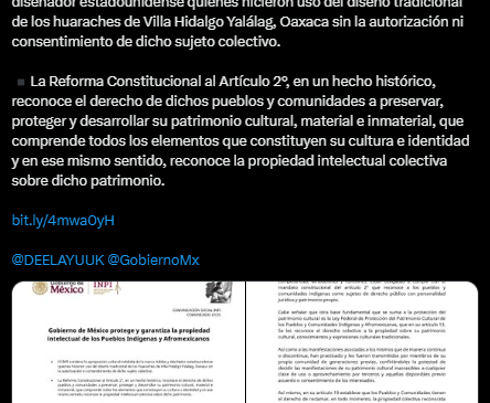 México exigirá reparación a Adidas por apropiación de diseño oaxaqueño (+video)