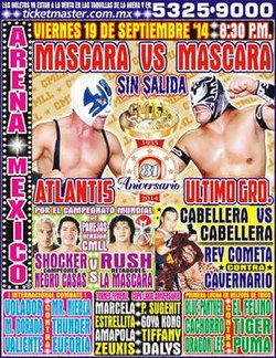 Místico apostará su máscara en el 92 aniversario del CMLL contra una estrella internacional