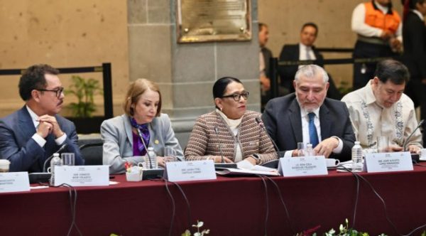 Rosa Icela Rodríguez acude a plenaria de Morena y respalda reforma electoral