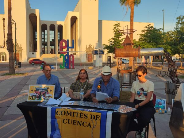 Se manifiestan activistas tras 11 años sin justicia por el derrame tóxico del Río Sonora