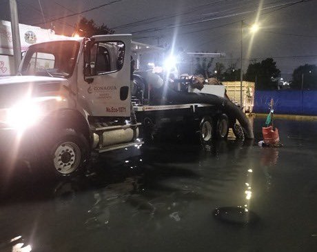 Conagua despliega operativo de bombeo tras lluvias históricas en la Zona Metropolitana del Valle de México