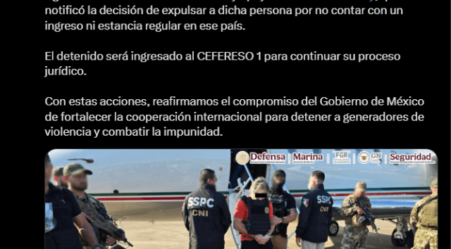 De Paraguay a “El Altiplano” || Trasladan a Hernán Bermúdez Requena, exfuncionario tabasqueño acusado de liderar ‘La Barredora’ (+video)