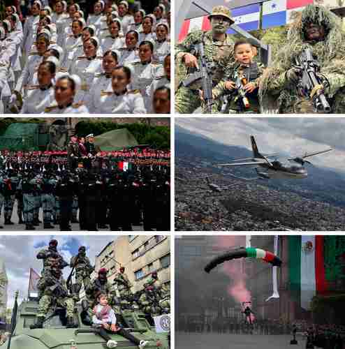Desfile por el 215 aniversario del inicio de la Independencia de México