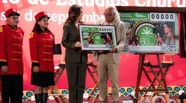 Lotería Nacional lanza billete conmemorativo por los 80 años de Estudios Churubusco