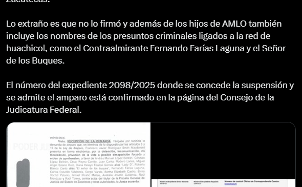 Oposición impulsa campaña de calumnias sembrando amparos para vincular a hijos de AMLO al caso de huachicol fiscal (+videos)