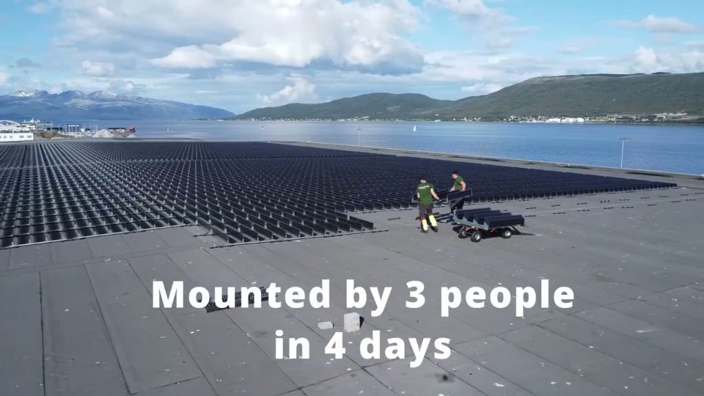 Récord: se instala en Noruega el tejado solar vertical más grande del mundo