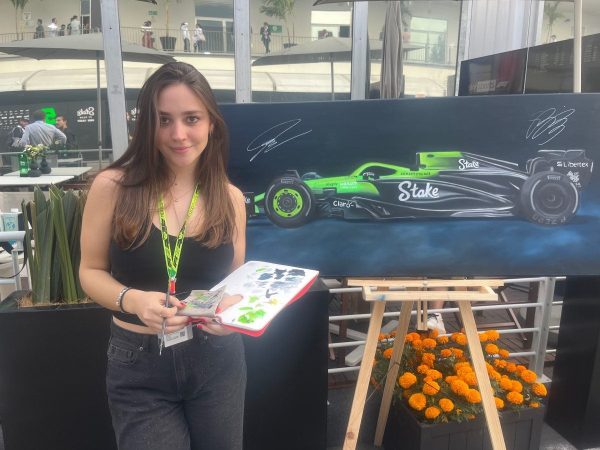 Artista mexicana colabora con Sauber en el GP de México 2025