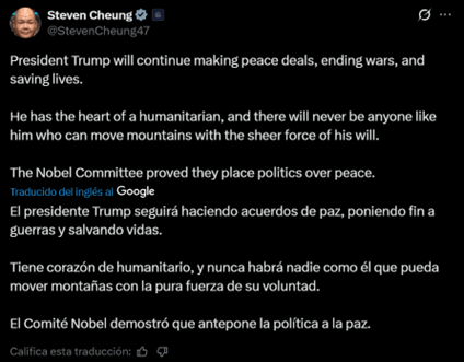 El Nobel de la Paz a María Corina Machado reaviva el debate sobre el papel de la oposición venezolana