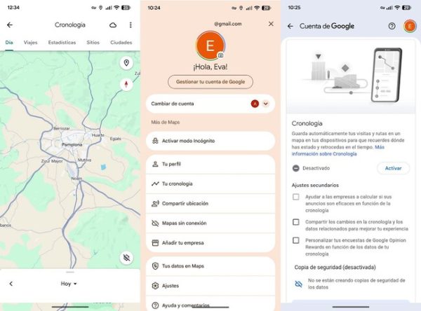 No sabía que Google Maps tiene un diario donde guarda todos los sitios donde he estado. Es tan curioso como perturbador