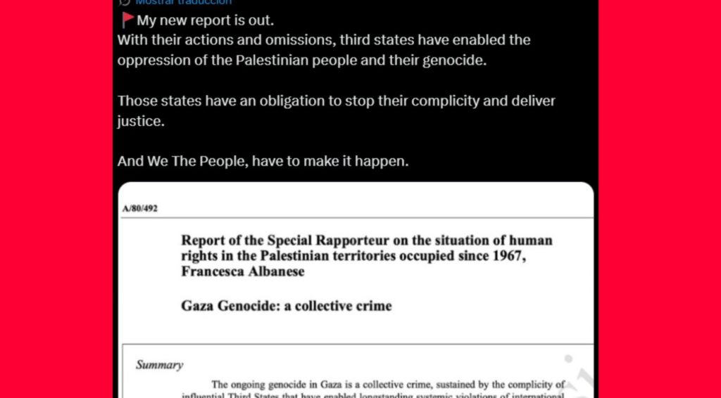 Relatora de la ONU advierte que la tregua entre Israel y Hamás no frena la violencia en Palestina