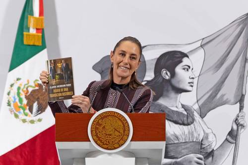Sheinbaum da a conocer su libro sobre la “transición histórica”