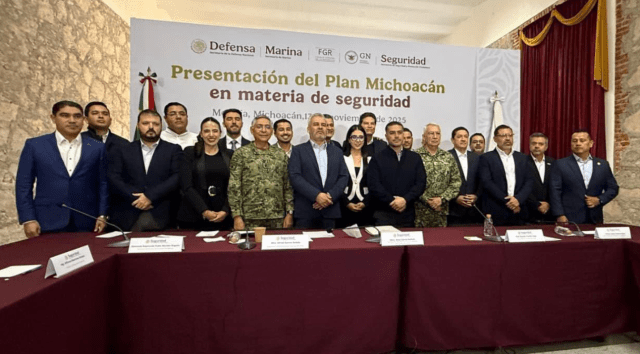 Alcaldesa de Uruapan da “voto de confianza” al gobierno federal tras reunión con García Harfuch (+videos)