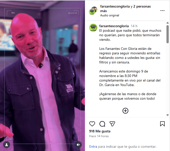 Christian Martinoli y Luis García anuncian el regreso de "Farsantes con Gloria"