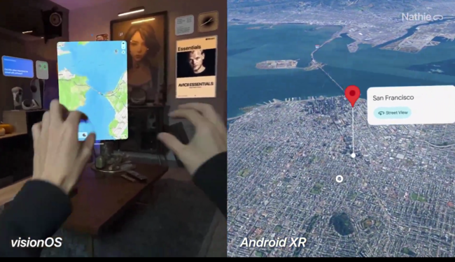 Google Maps acaba de dejar en evidencia a los Mapas de Apple en las Vision Pro. La comparación en el nuevo Android XR es demoledora