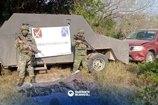 Hallan arsenal en Camargo y rescatan a plagiado en Ciudad Mier - Elefante Blanco