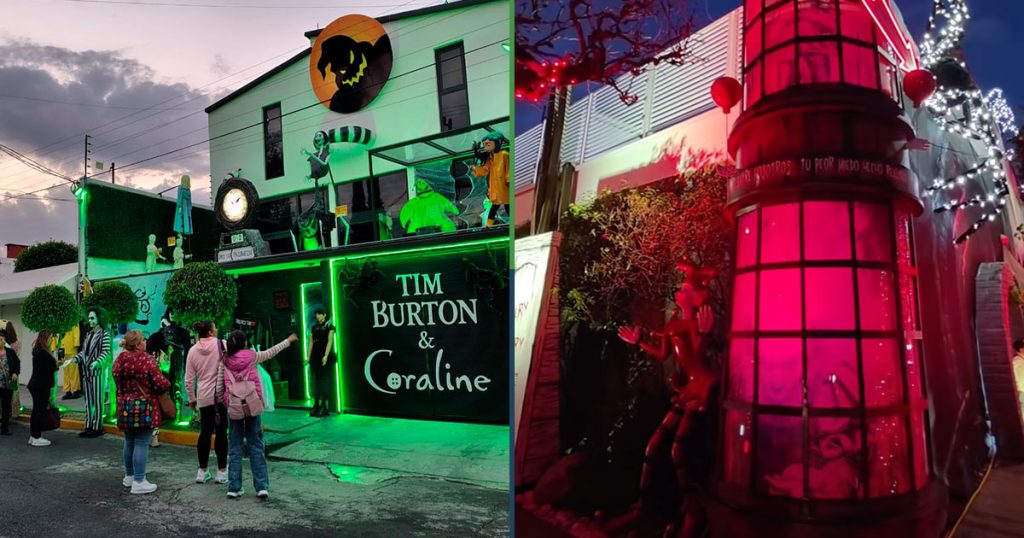 ¡No, para eso no era! Casas en colonia Lindavista atraen a personas para tomarse fotos de Halloween