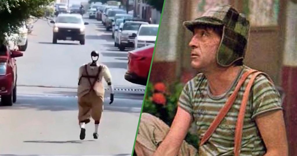 Sucedió en Tamaulipas: aparece en las calles robot con la ropa del Chavo del Ocho