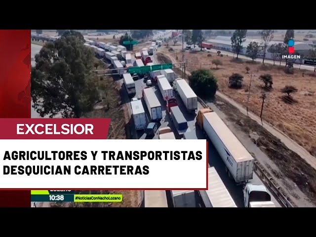 Transportistas cimbran las vías de 24 estados; se registrán más de 40 bloqueos