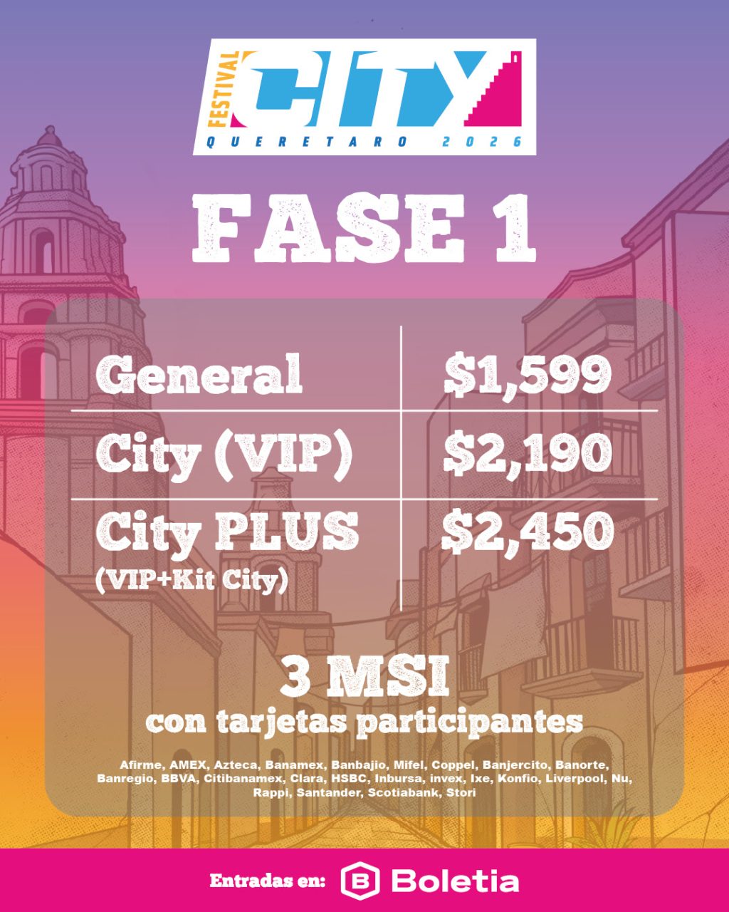 Ya están a la venta los boletos para el Festival City y más te vale meterle nitro