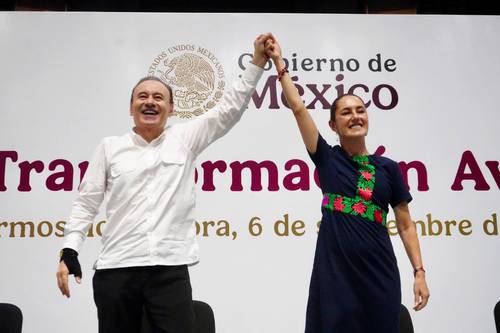 Durazo refrenda respaldo a Sheinbaum y subraya avances claves de la Cuarta Transformación en Sonora
