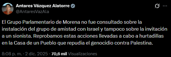 Morena se divide tras encuentro de legisladores con rabino que apoya el genocidio contra el pueblo palestino (+videos)