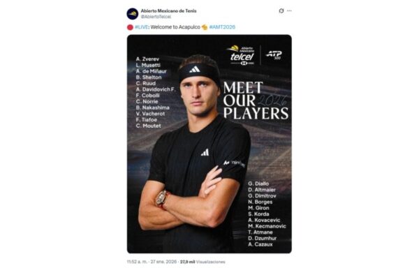 Abierto Mexicano de Tenis 2026 tendrá a cuatro Top-10